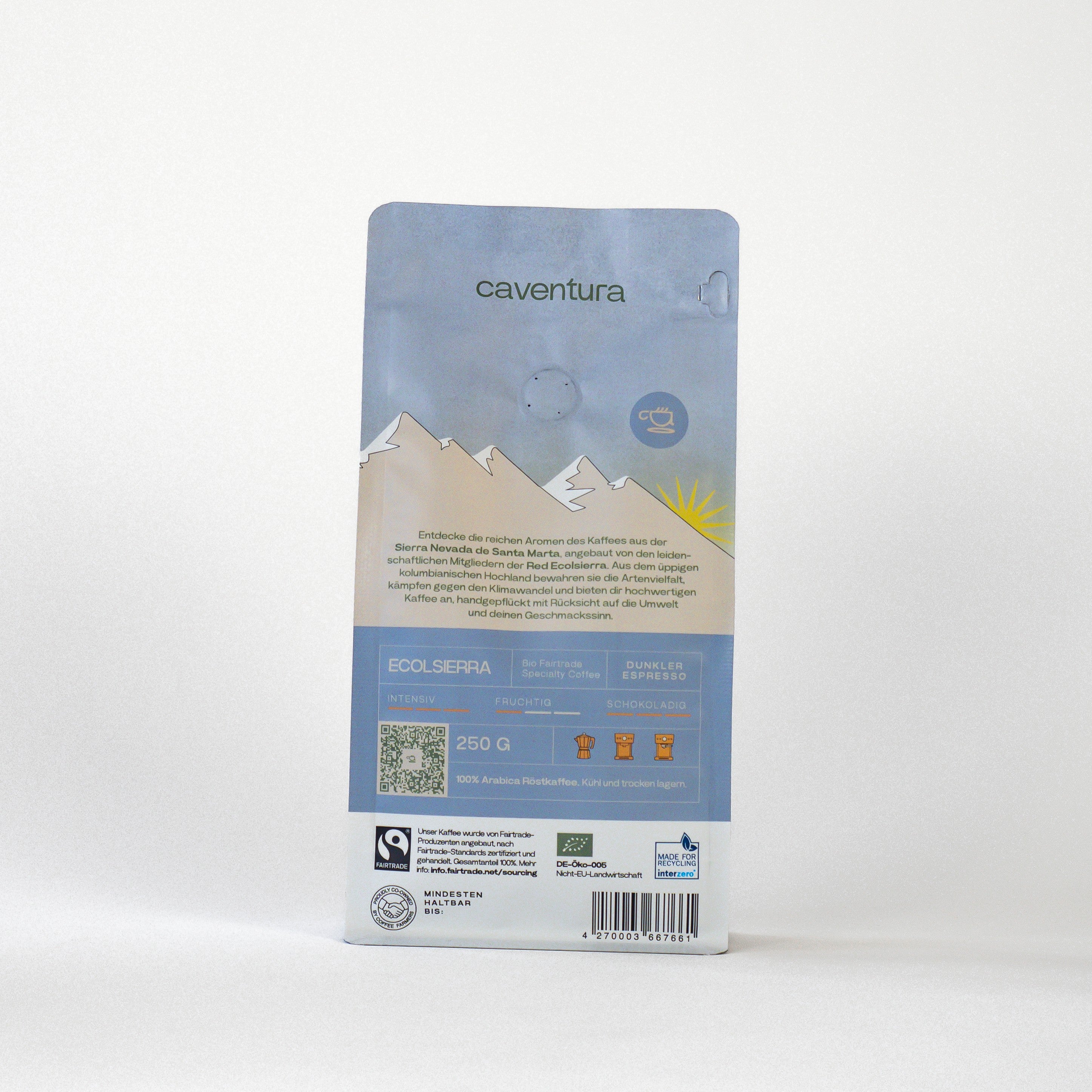 Ecolsierra - Espresso Oscuro - Café Especialidad Orgánico de Comercio Justo