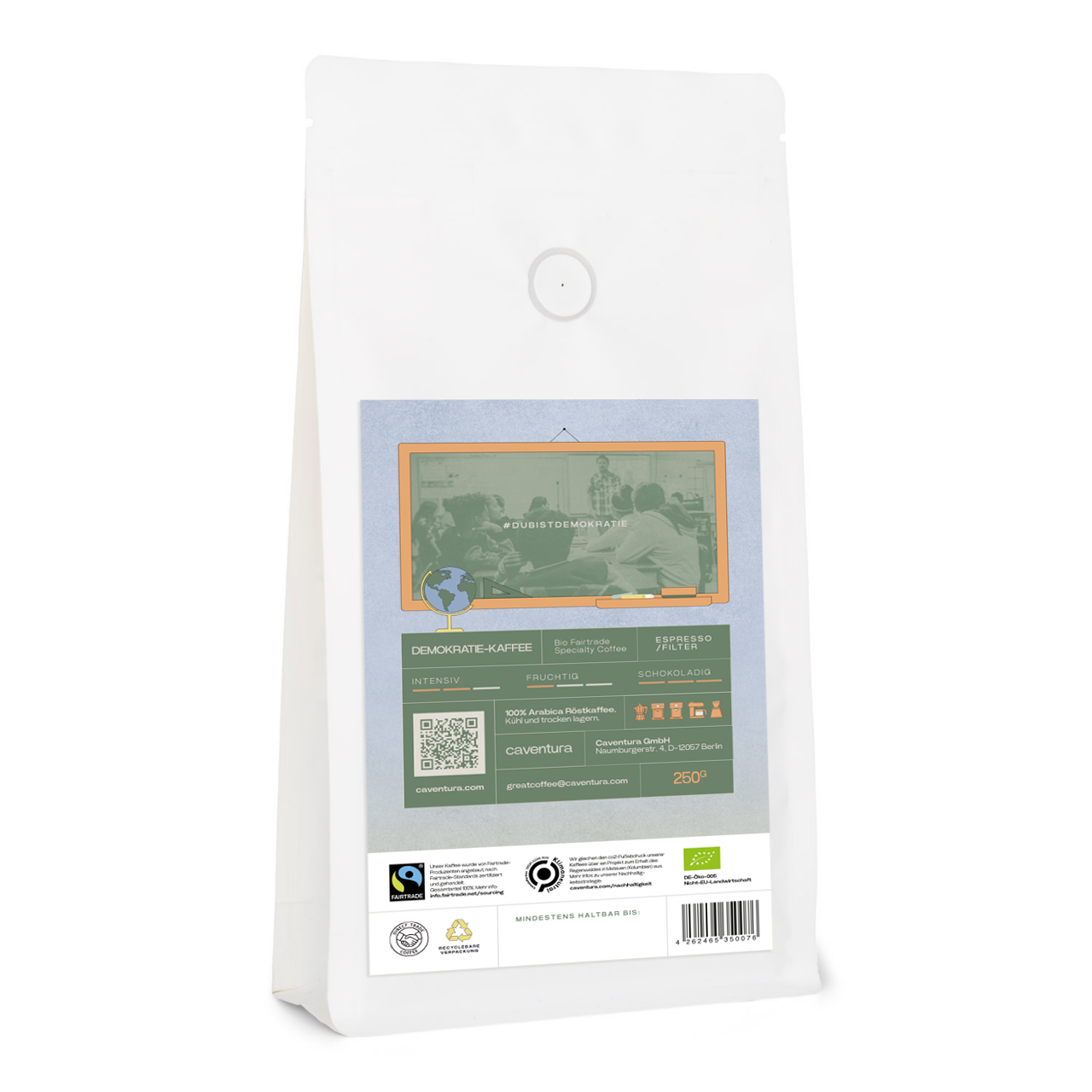 Demokratie-Kaffee - Bio Fairtrade Specialty Espresso/Filterkaffee