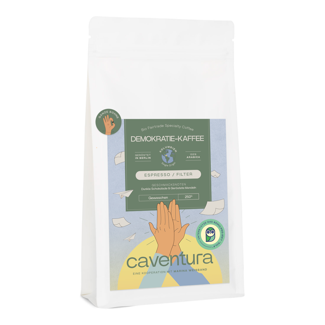 Demokratie-Kaffee - Bio Fairtrade Specialty Espresso/Filterkaffee